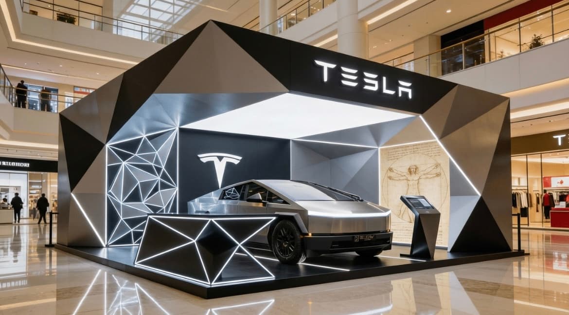 Custom architectural exhibition booth by Perfect Booth