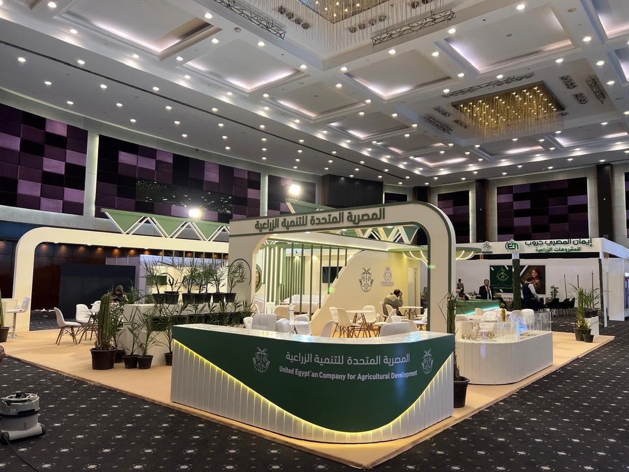 جناح المعرض بعد اكتمال التنفيذ