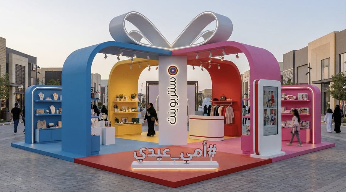 جناح المعرض بعد اكتمال التنفيذ